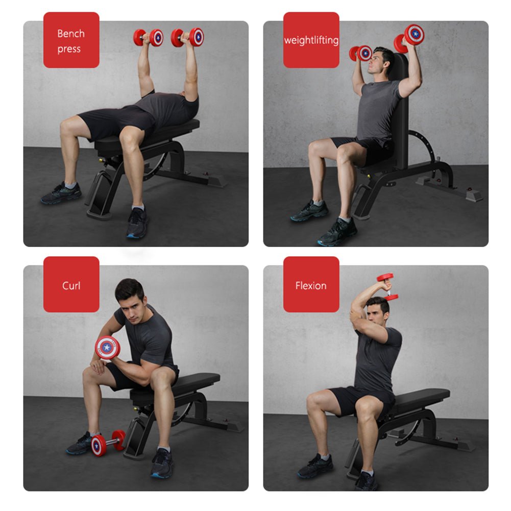 Adjustable Strength Training Bench Press Home Full Body Workout Foldable Weight Benches Gym Multi - functional Fitness Dumbbell Chair - product type - NovaVisio