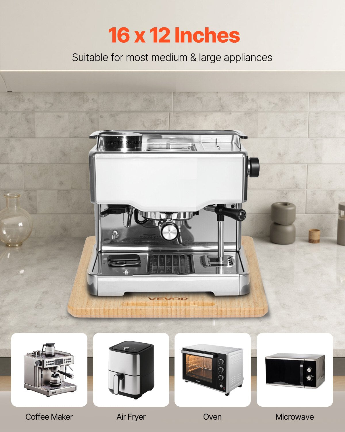 Appliance Slider 16 x 12 Inch - Kitchen Countertop Sliding Tray for Heavy Appliances - product type - NovaVisio