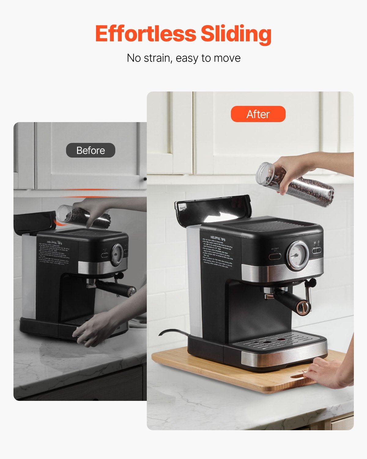 Appliance Slider 16 x 12 Inch - Kitchen Countertop Sliding Tray for Heavy Appliances - product type - NovaVisio