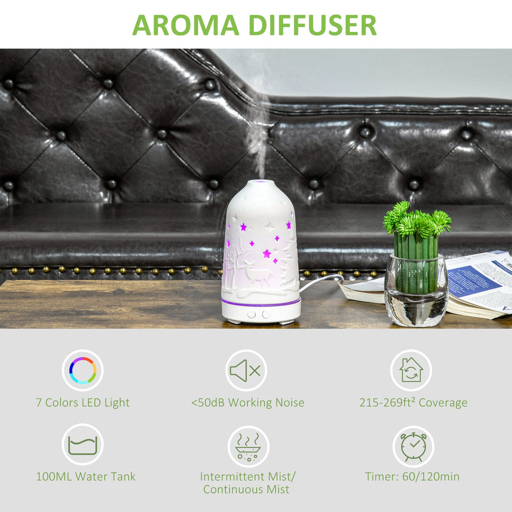 Aromatherapy Diffuser - 100ml Ultrasonic Essential Oil Diffuser - product type - NovaVisio