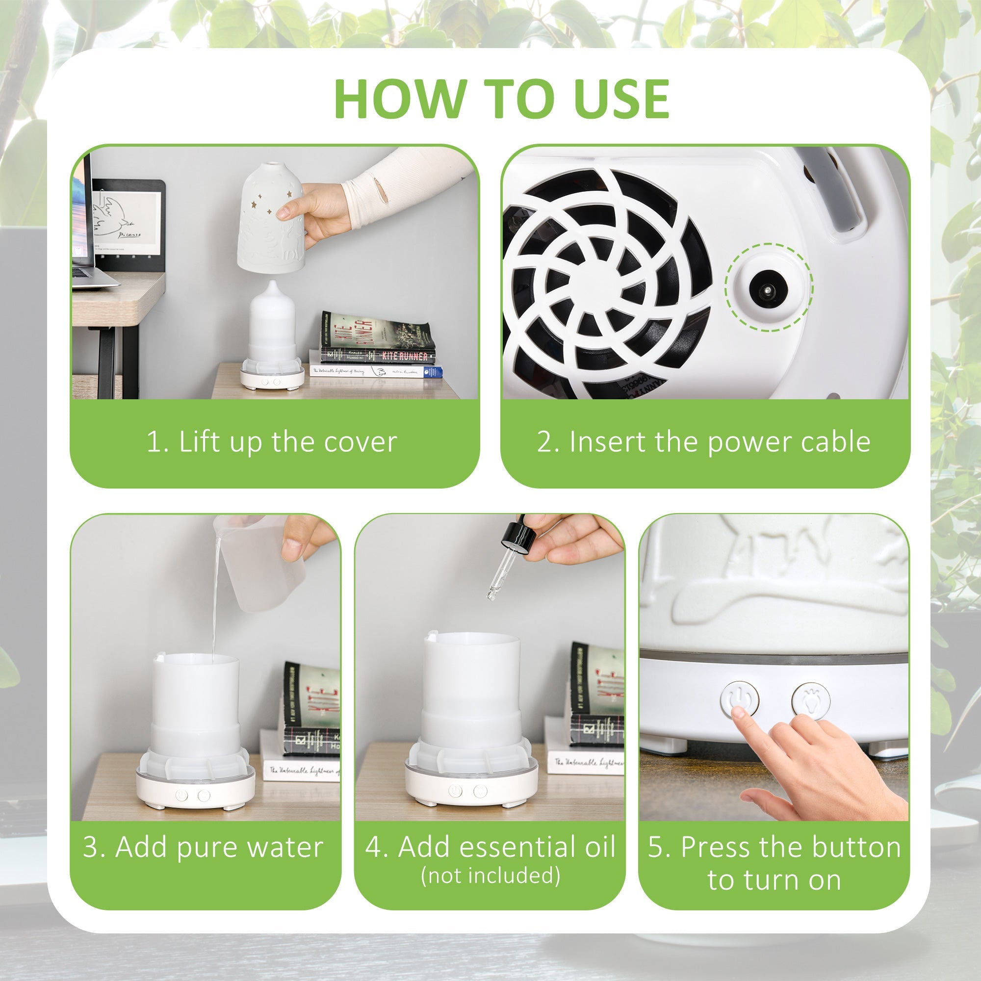 Aromatherapy Diffuser - 100ml Ultrasonic Essential Oil Diffuser - product type - NovaVisio