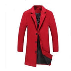 Autumn And Winter New Mens Solid Color Casual Business Woolen Coats - product type - NovaVisio