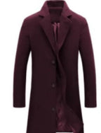Autumn And Winter New Mens Solid Color Casual Business Woolen Coats - product type - NovaVisio