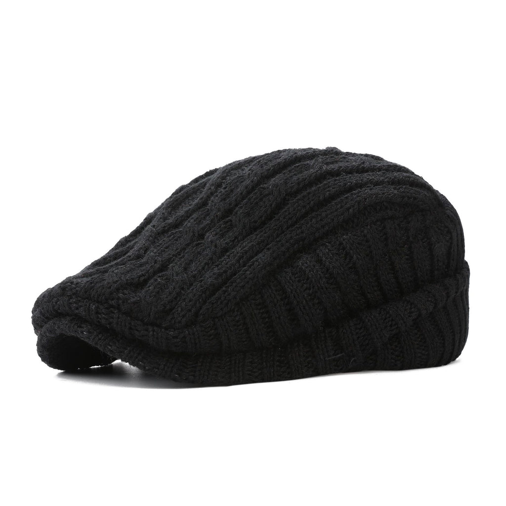 Versatile Forward Ear Flap Fleece Lined Warm Men's Hat For Autumn And Winter