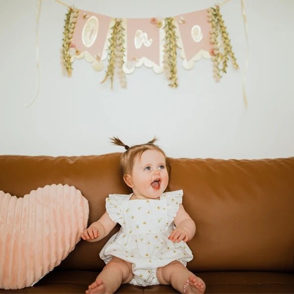 Baby Girl Honeybee Bubble Romper - 1st Bee Day Birthday Outfit, 0 - 12M - product type - NovaVisio