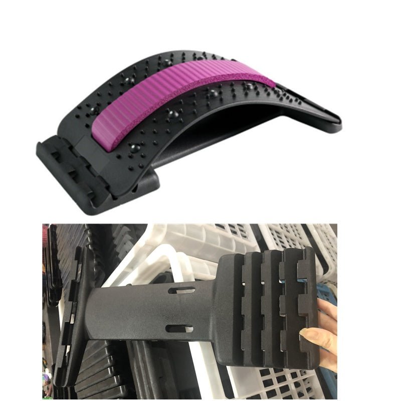 Back Stretcher Adjustable Back Cracker Massage Waist Neck Fitness Lumbar Cervical Spine Support Pain Relief - product type - NovaVisio