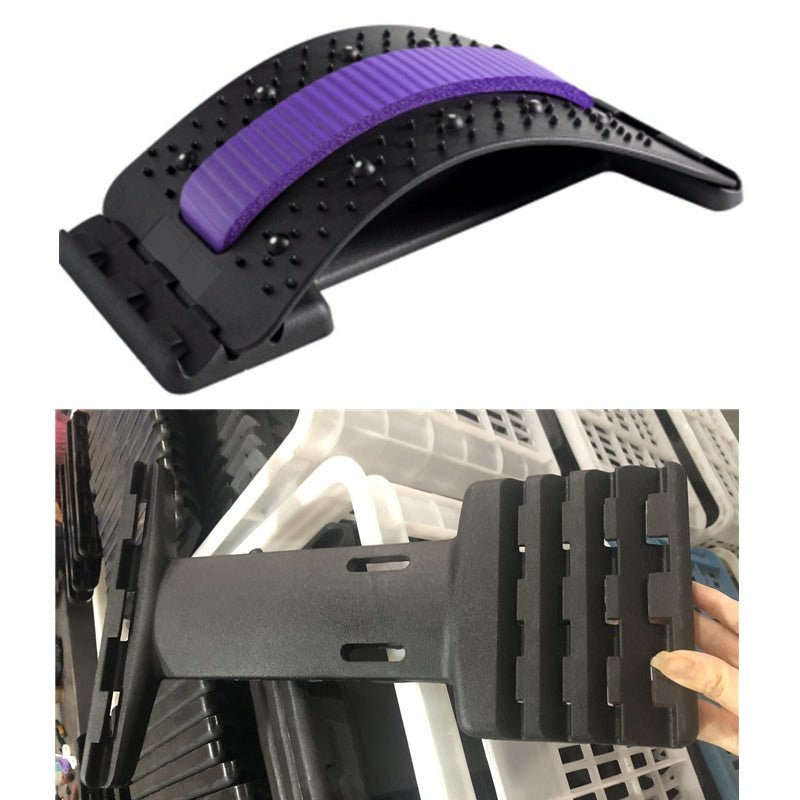 Back Stretcher Adjustable Back Cracker Massage Waist Neck Fitness Lumbar Cervical Spine Support Pain Relief - product type - NovaVisio