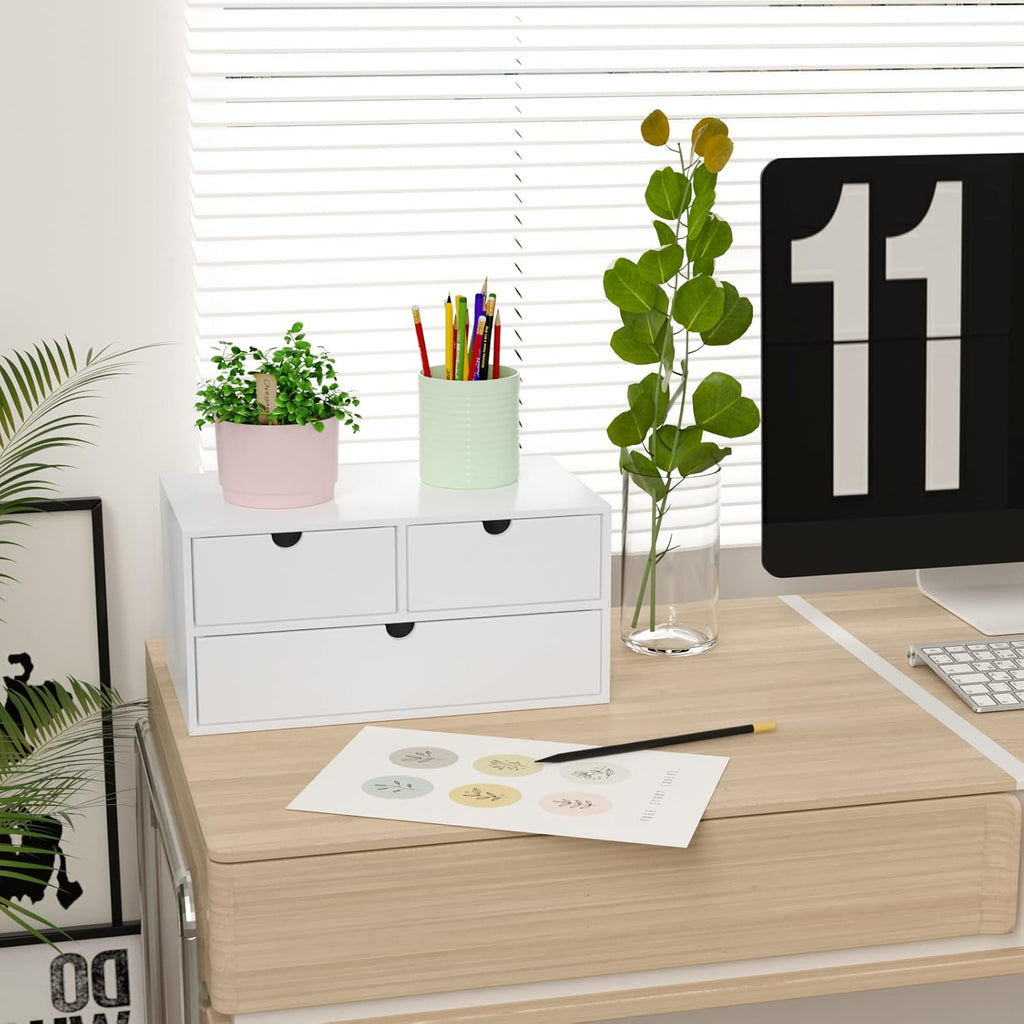 Bamboo Desk Organizer - Desktop Storage for Office & Kitchen - product type - NovaVisio