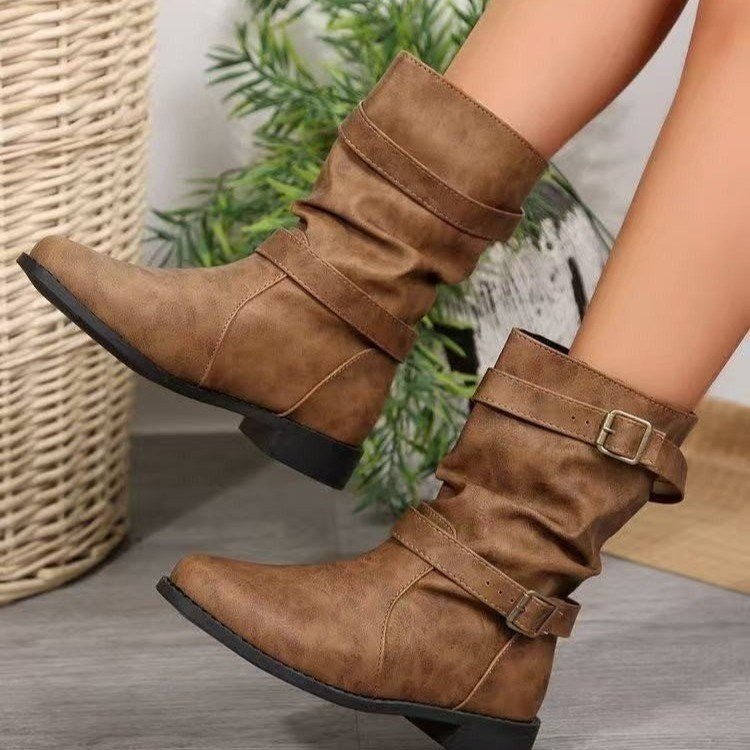 Boots Women's Round Toe Flat - product type - NovaVisio