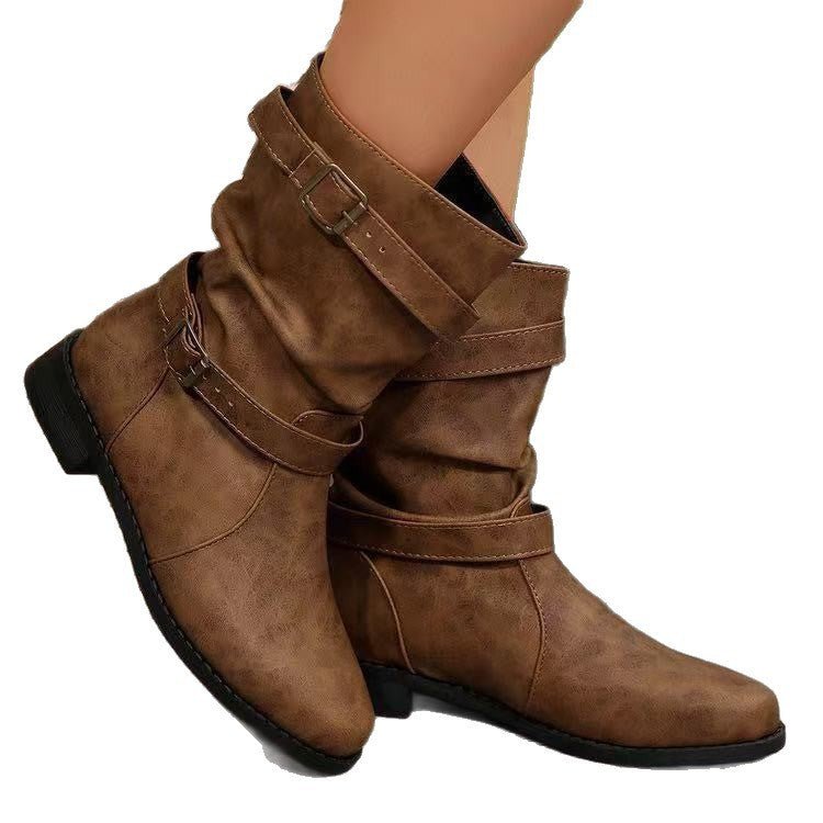 Boots Women's Round Toe Flat - product type - NovaVisio