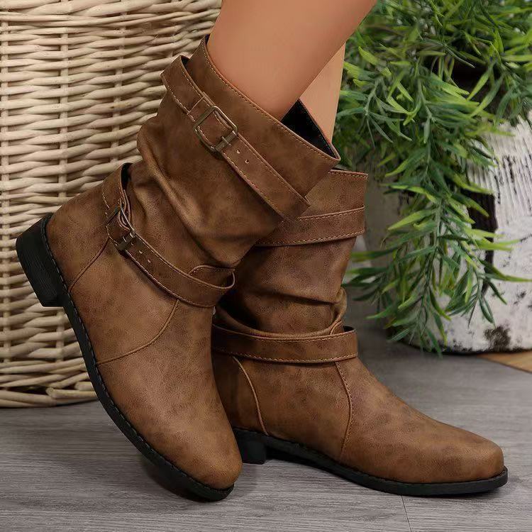 Boots Women's Round Toe Flat - product type - NovaVisio