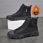 Breathable Men's High - top Non - slip Wear - resistant Side Zipper Protective Shoes - product type - NovaVisio