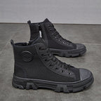 Breathable Men's High - top Non - slip Wear - resistant Side Zipper Protective Shoes - product type - NovaVisio