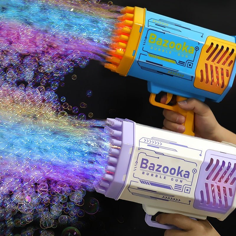 Bubble Gun Rocket - 69 Holes Automatic Bubble Machine with LED Lights | Kids Toy - product type - NovaVisio