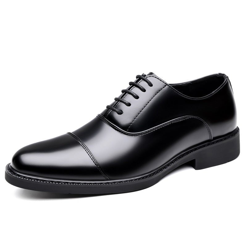Business Oxford Dress Three - eyelet Design Men's Genuine British - style Leather Shoes - product type - NovaVisio