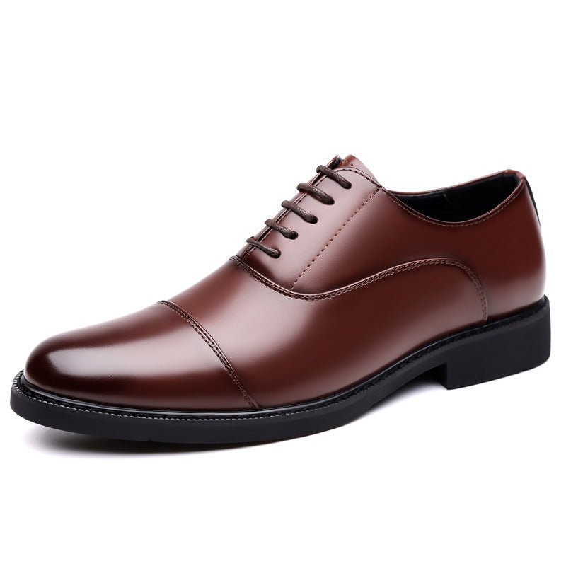 Business Oxford Dress Three - eyelet Design Men's Genuine British - style Leather Shoes - product type - NovaVisio