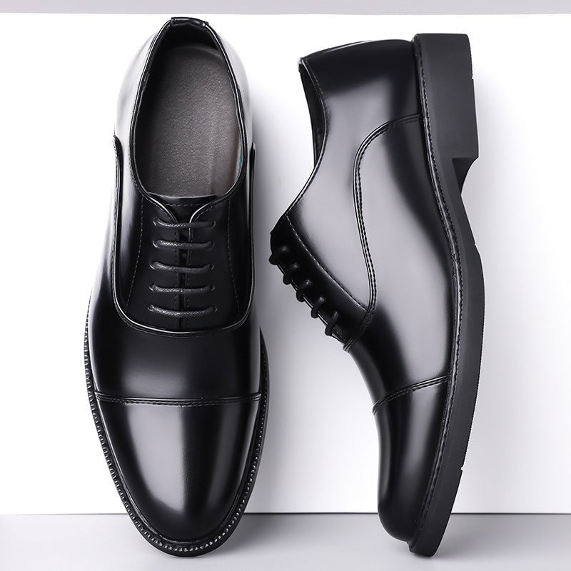 Business Oxford Dress Three - eyelet Design Men's Genuine British - style Leather Shoes - product type - NovaVisio