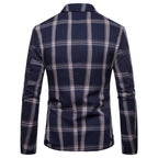 Casual Plaid Dress Small Suit Coat Man - product type - NovaVisio