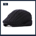 Versatile Forward Ear Flap Fleece Lined Warm Men's Hat For Autumn And Winter