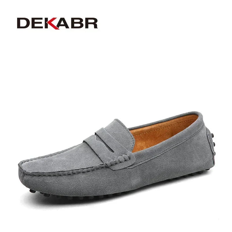 DEKABR New Arrival Men Driving Moccasins Genuine Leather Loafers Casual Fashion Wedding Men Footwear Large Size 38~49 - product type - NovaVisio
