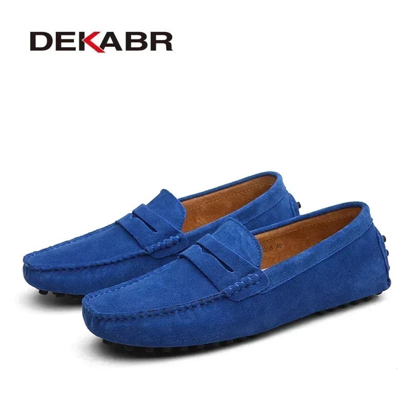 DEKABR New Arrival Men Driving Moccasins Genuine Leather Loafers Casual Fashion Wedding Men Footwear Large Size 38~49 - product type - NovaVisio