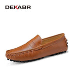 DEKABR New Arrival Men Driving Moccasins Genuine Leather Loafers Casual Fashion Wedding Men Footwear Large Size 38~49 - product type - NovaVisio