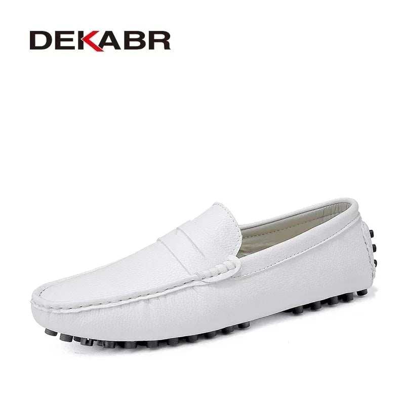 DEKABR New Arrival Men Driving Moccasins Genuine Leather Loafers Casual Fashion Wedding Men Footwear Large Size 38~49 - product type - NovaVisio