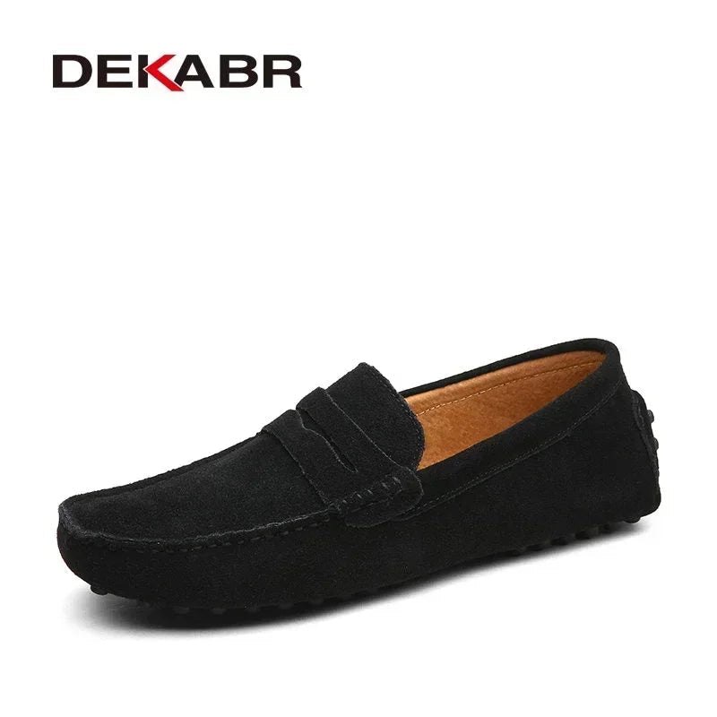 DEKABR New Arrival Men Driving Moccasins Genuine Leather Loafers Casual Fashion Wedding Men Footwear Large Size 38~49 - product type - NovaVisio
