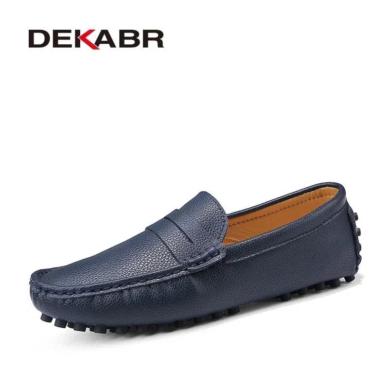DEKABR New Arrival Men Driving Moccasins Genuine Leather Loafers Casual Fashion Wedding Men Footwear Large Size 38~49 - product type - NovaVisio