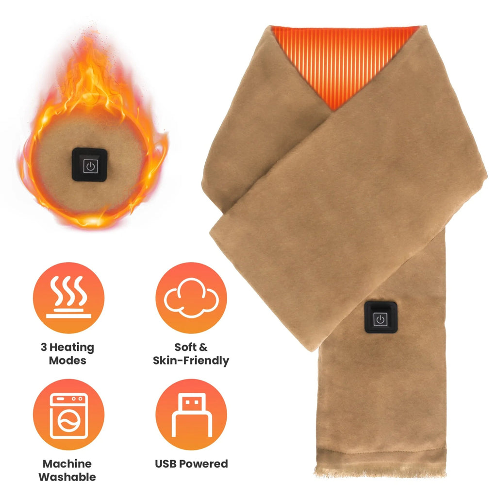 Electric Heated Winter Scarf USB Heating Neck Wrap - product type - NovaVisio