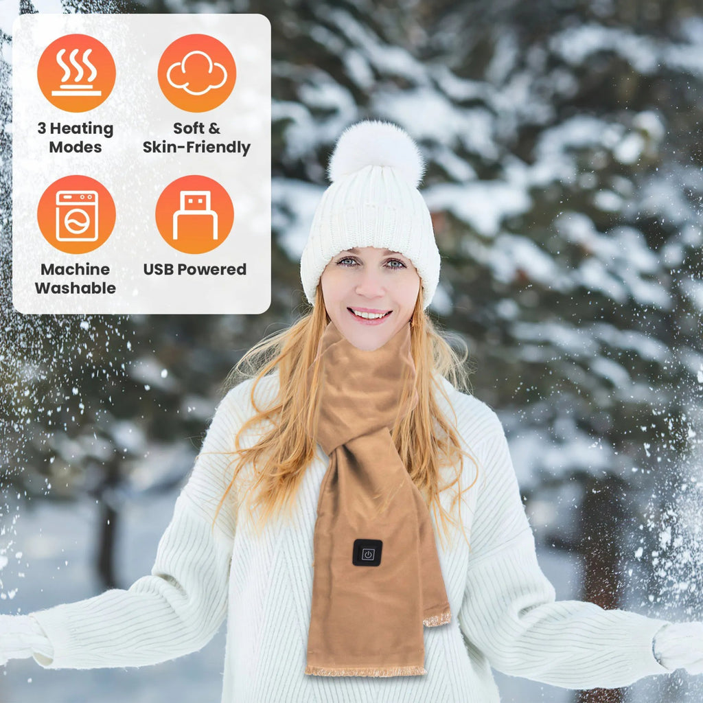 Electric Heated Winter Scarf USB Heating Neck Wrap - product type - NovaVisio