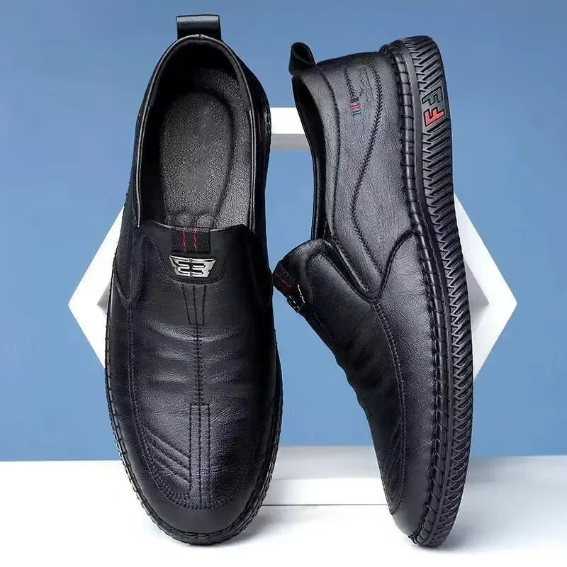 Fashion Men Business Shoes Mens Leather Loafers Luxury Brand Breathable Men Casual Shoes Slip on Male Boat Shoes Moccasins - product type - NovaVisio