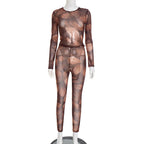 Fashion Sexy Floral Print Leggings Set For Women - product type - NovaVisio