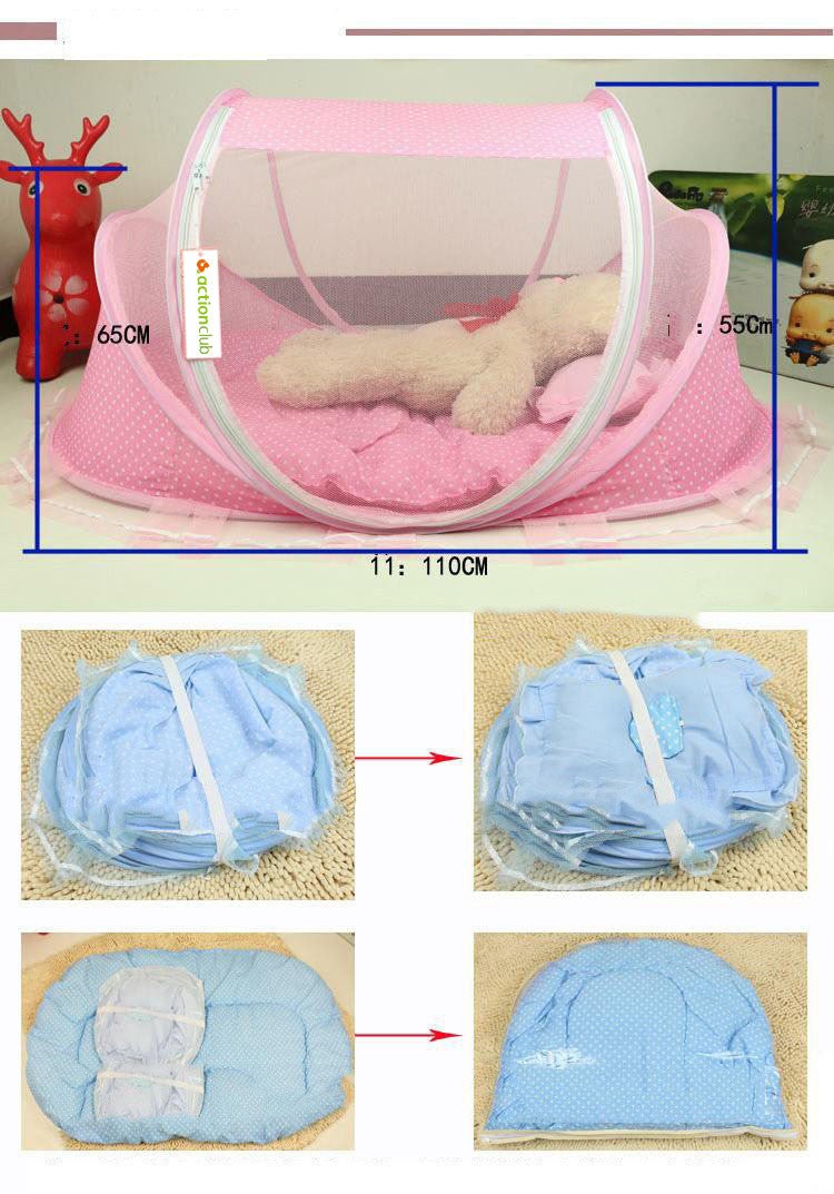 Foldable Baby Bed Net With Pillow Net 2pieces Set - product type - NovaVisio