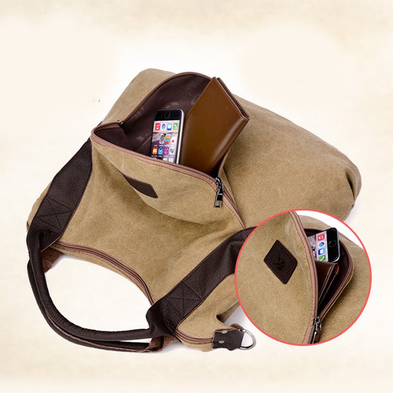 Handbags Women Minimalist Retro Shoulder Crossbody Vintage Canvas Bag - product type - NovaVisio