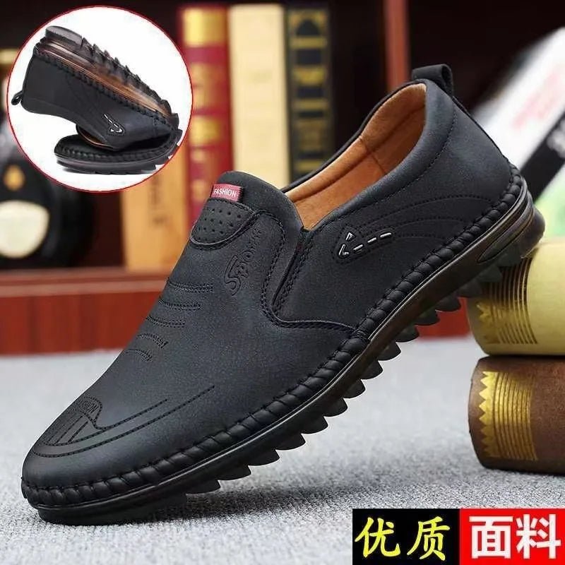 Handmade Leather Shoes Men Casual Sneakers Comfort Design Man Shoe Business Leather Loafers Men Shoes Moccasins Tooling Shoe - product type - NovaVisio