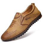Handmade Leather Shoes Men Casual Sneakers Comfort Design Man Shoe Business Leather Loafers Men Shoes Moccasins Tooling Shoe - product type - NovaVisio