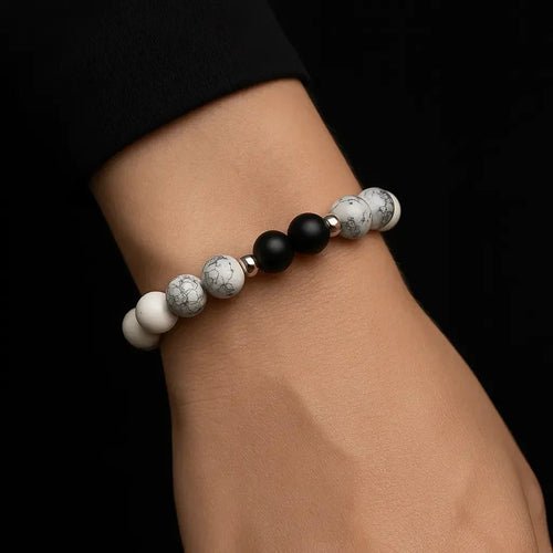 Handmade Natural stone Bead Black Onyx Bracelet - product type - NovaVisio