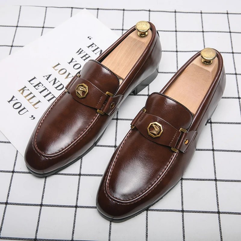 Italy Men Casual Shoes Autumn Leather Loafers Office Shoes For Men Driving Moccasins Comfortable Slip on Party Fashion Shoes Men - product type - NovaVisio
