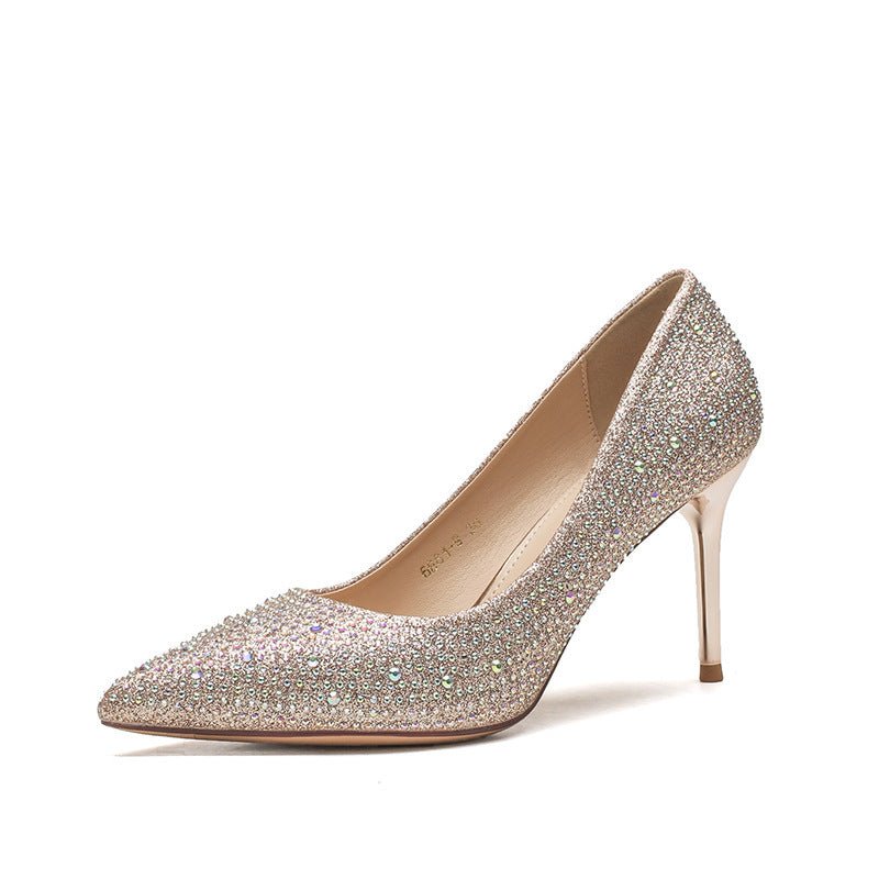 Korean Version New Versatile Crystal High Heels - product type - NovaVisio
