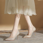 Korean Version New Versatile Crystal High Heels - product type - NovaVisio