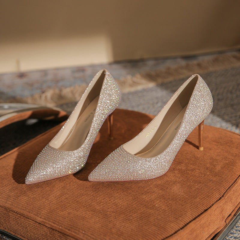 Korean Version New Versatile Crystal High Heels - product type - NovaVisio
