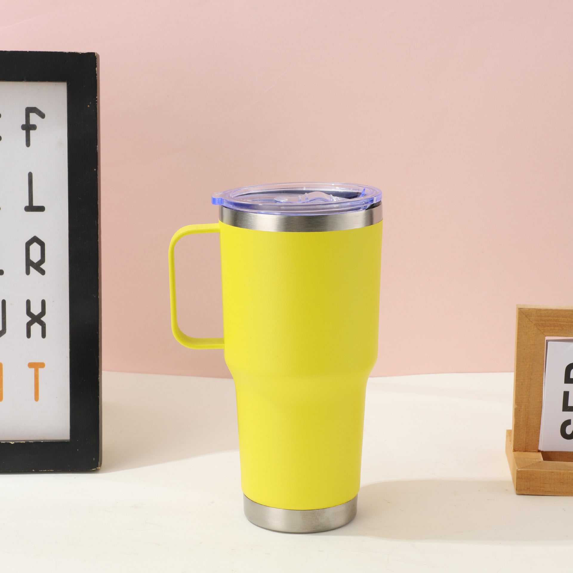 Large Capacity Vacuum Stainless Steel Handle Cup - product type - NovaVisio