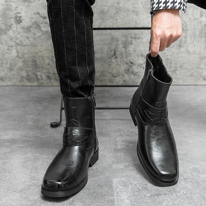 Large Size Western Style Men's Cowboy Boot - product type - NovaVisio