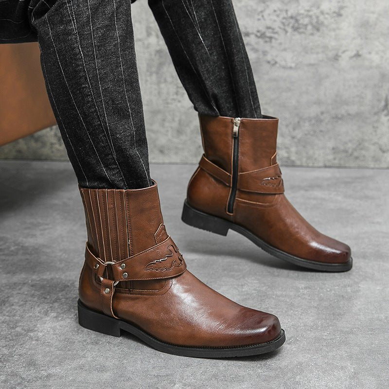 Large Size Western Style Men's Cowboy Boot - product type - NovaVisio