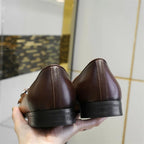 Luxury Mens Leathe Shoes Slip On Patent Leather Coffee Black Monk Strap Men Shoes Wedding Party Casual Dress Loafers - product type - NovaVisio