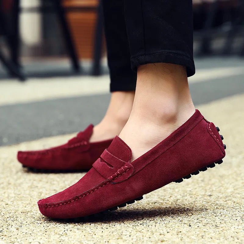 Men High Quality Leather Loafers Men Casual Shoes Moccasins Slip On Men's Flats Fashion Men Shoes Male Driving Shoes 2023 - product type - NovaVisio