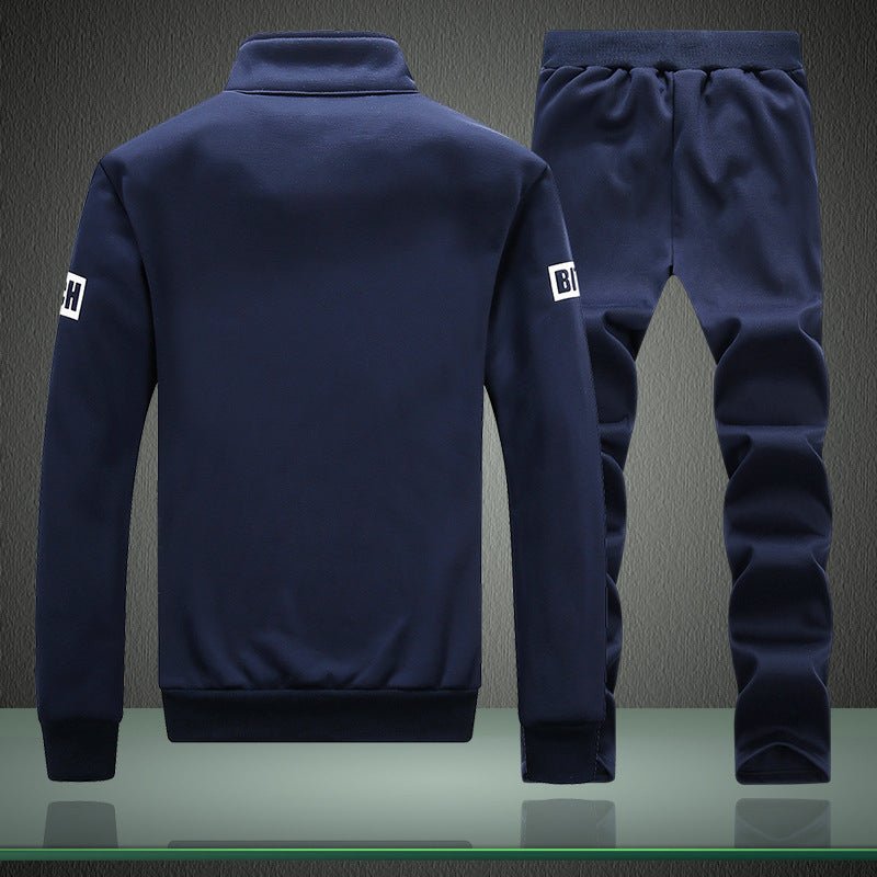 Men's Casual Tracksuit Set - Long Sleeve Jacket & Pants, 2 - Piece Sweatsuit - product type - NovaVisio