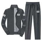 Men's Casual Tracksuit Set - Long Sleeve Jacket & Pants, 2 - Piece Sweatsuit - product type - NovaVisio