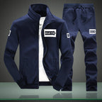 Men's Casual Tracksuit Set - Long Sleeve Jacket & Pants, 2 - Piece Sweatsuit - product type - NovaVisio